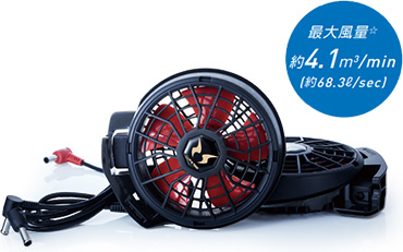 数量限定・空調風神服】 ネジ式ファン・モバイルバッテリーセット