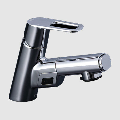 シングルシャワー付混合栓（センサー） 電池：FSL150DDEFT｜洗面用水栓