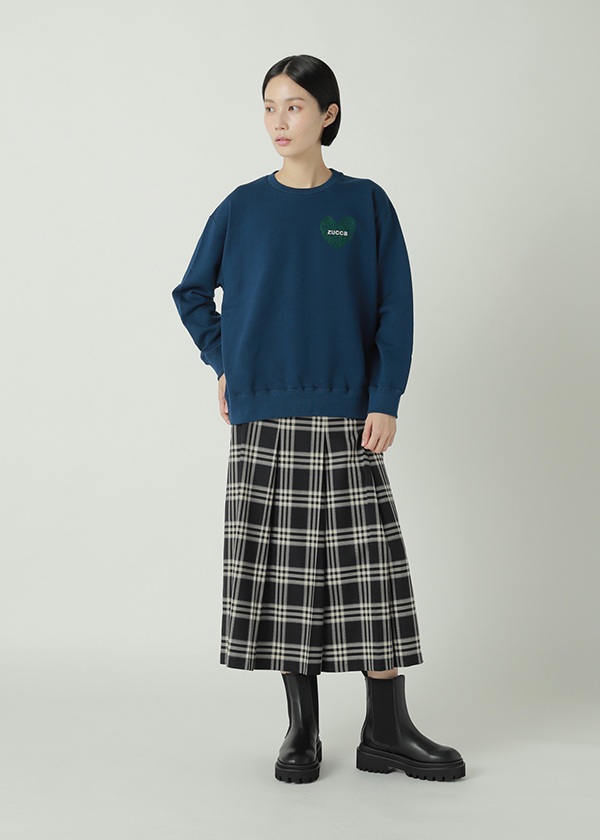 ZUCCa / PO ハートロゴ スウェット / スウェット(M blue(12)): ZUCCa