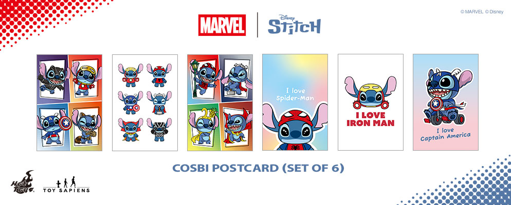 ホットトイズ・ZAKKA】コスビ・ポストカード「マーベル｜スティッチ」6