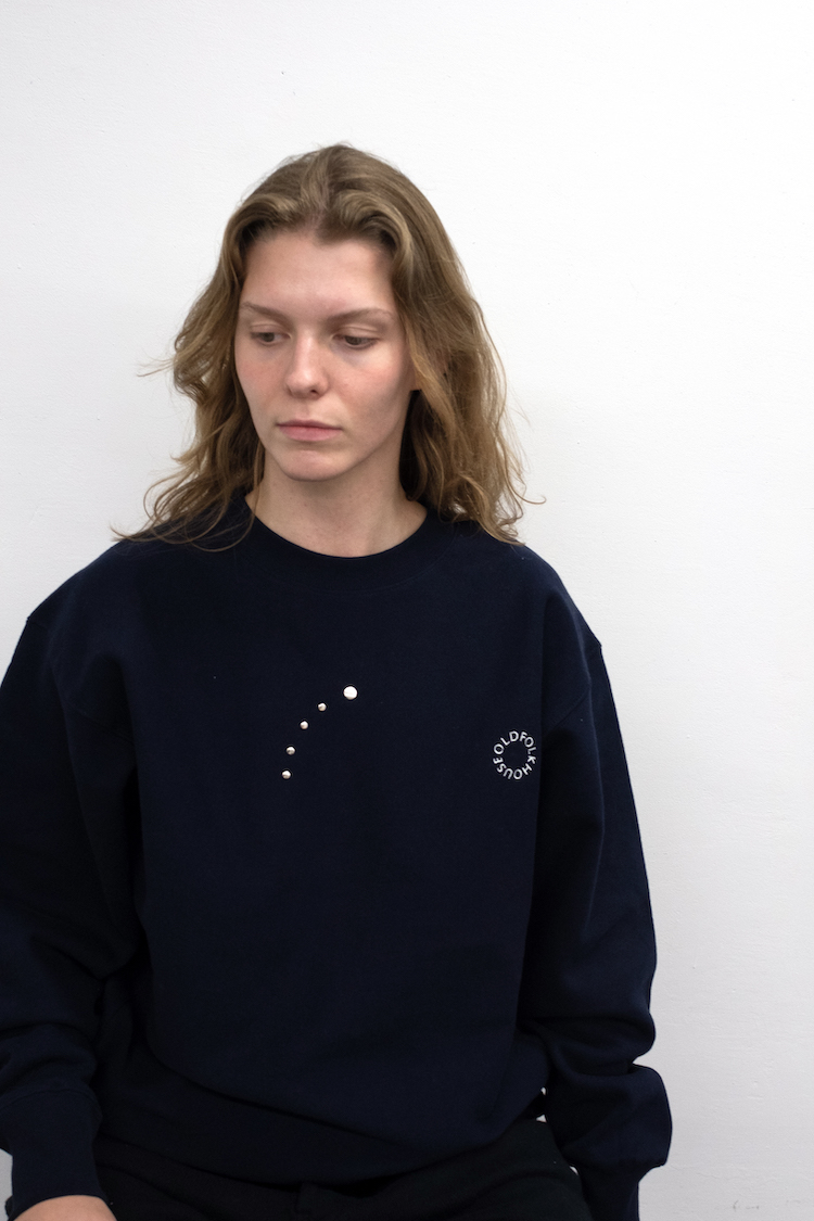 old fork house トレーナー Navy サイズ2 OLD FOLK HOUSE スウェット