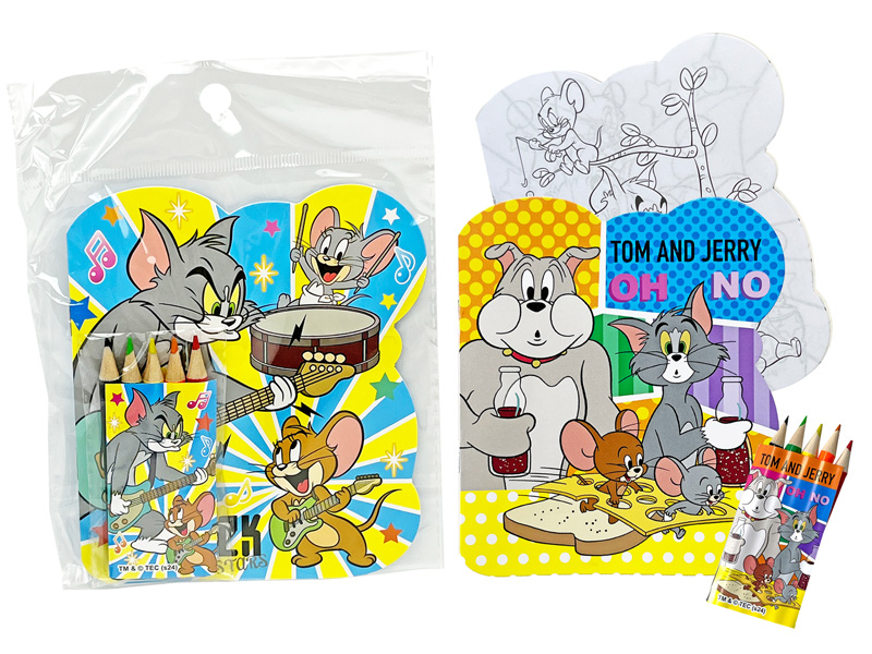 100景品 TOM&JERRYぬりえセット|【堀商店】景品・販促品・お祭り用品の