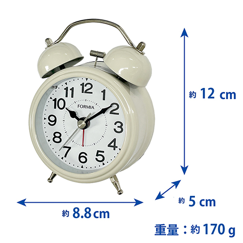目覚まし時計HT-A038S-WH | 保土ヶ谷電子販売株式会社