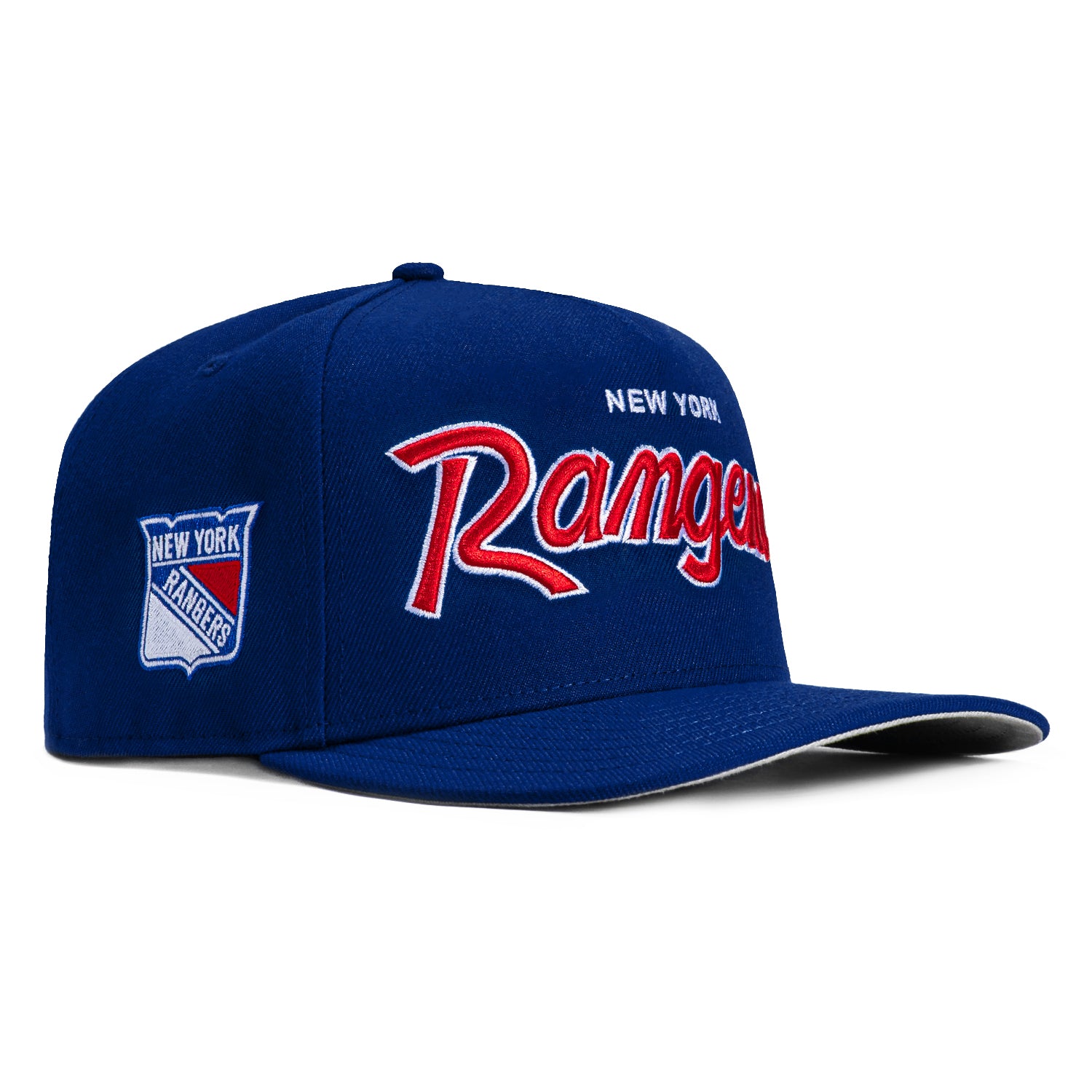 New Era 9Fifty A-Frame New York Rangers Logo Patch Snapback Script