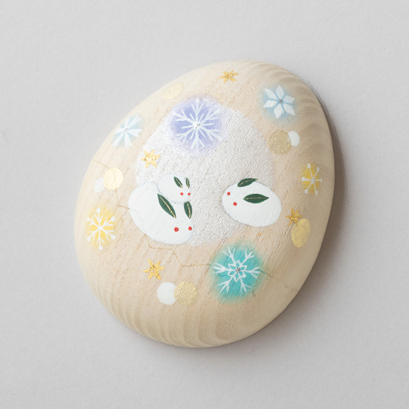 たまご箱 〈雪うさぎ〉 ｜ 桐箱・京都 堀川五条 - 株式会社箱藤商店