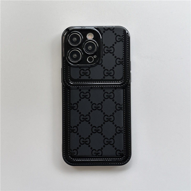 グッチ風 iphone15/15pro ケース おしゃれ メンズ iphone 黒 に 合う