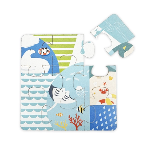 枠付きジグソーパズル（ハガキサイズ）28ピース【物販グッズ