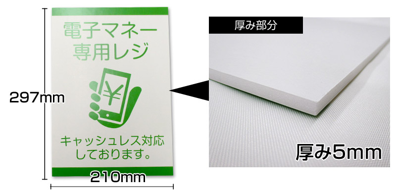 A3サイズ｜スチレンボードPOPパネルを激安プリント！店舗装飾やトップ