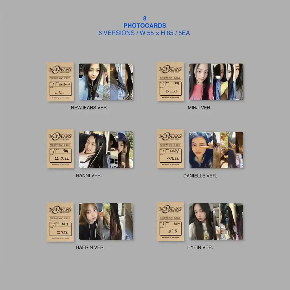 NewJeans - New Jeans : 1ST EP Album (Bluebook 6 Versions Set