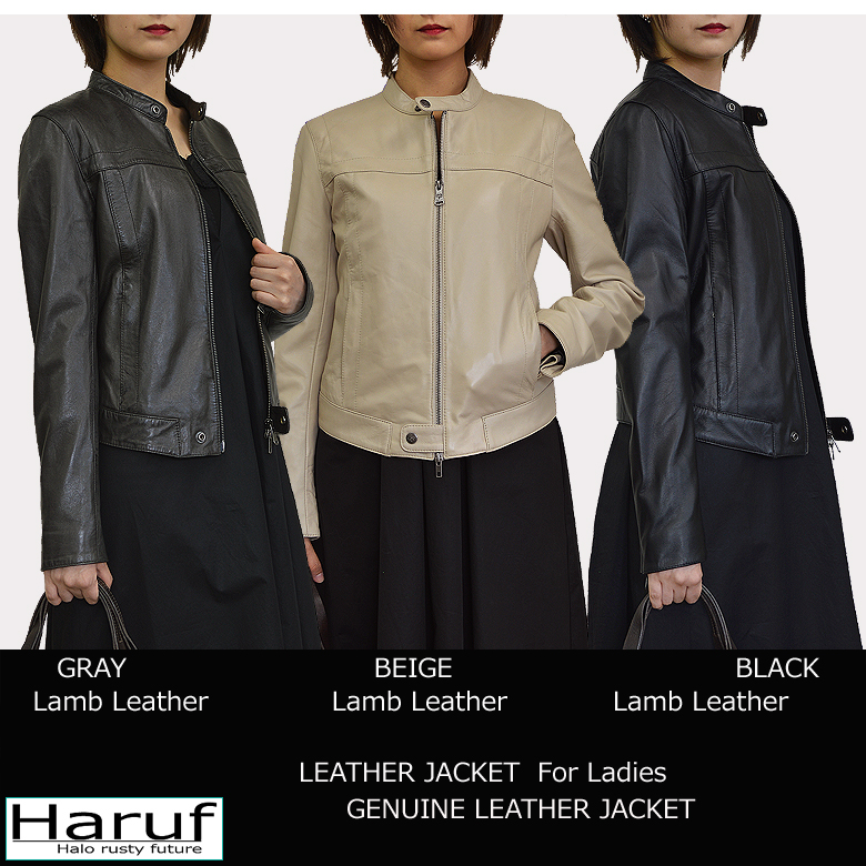 レザージャケット レディース 本革 シングルライダース 革ジャン
