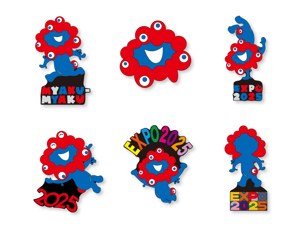 2025大阪・関西万博】「EXPO2025 ミャクミャク ピンズ6Pセット