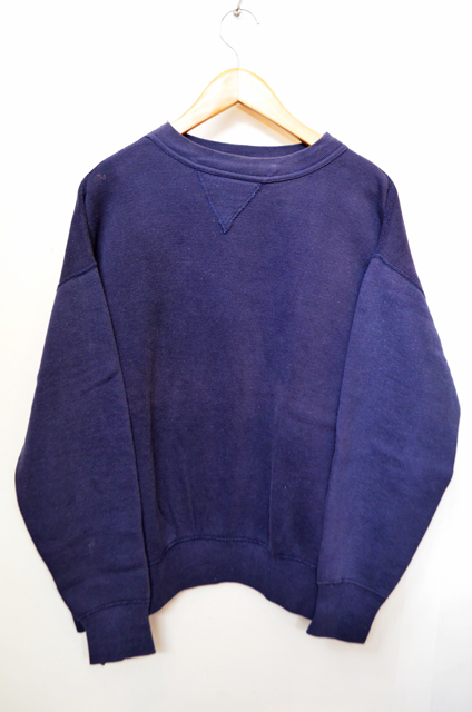 60's RUSSELL 前V スウェットシャツ ナス紺SP-290｜VINTAGE