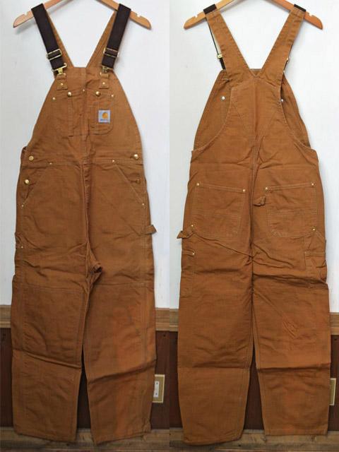90's Carhartt ブラウンダックオーバーオール 