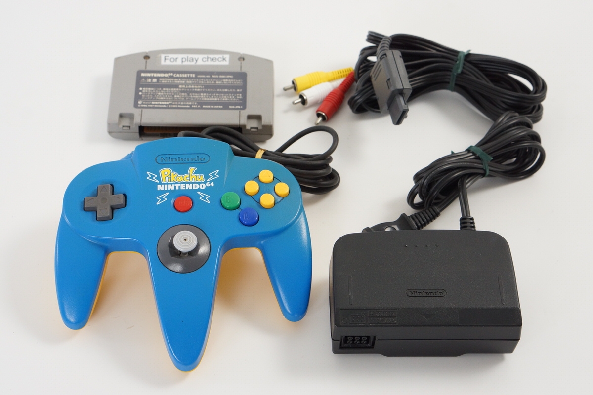 Nintendo 64 PIKACHU Console System Boxed Tested wz Expansion