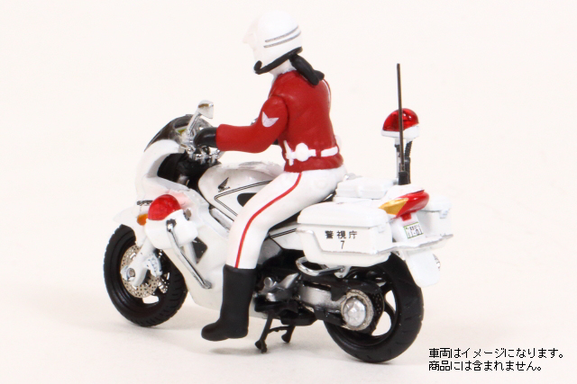 1/43 警察官フィギュア 交通取締自動二輪車 女性隊員 (2type set) 株式