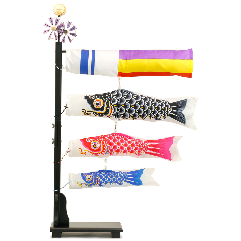 送料無料】室内用鯉のぼり 【C1351A】 羽勇 縁起の良い5色の吹流しに