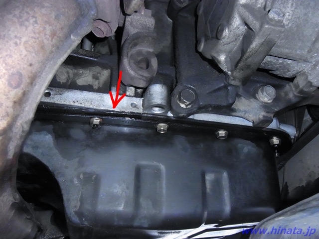 バッフルプレート付オイルパンへ交換する