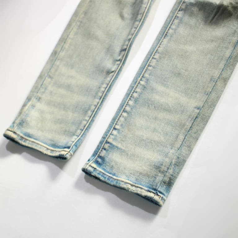mnml,ミニマル X201″ラインストーン stretch skinny denim blue/