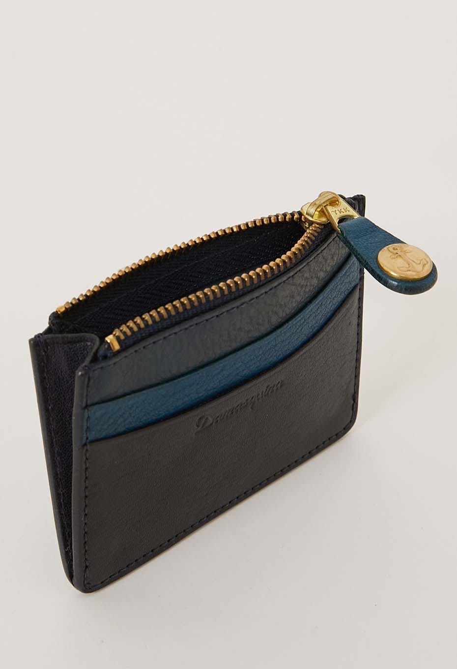 Damasquina インディゴレザー ミニマム ウォレット | DAMASQUINA