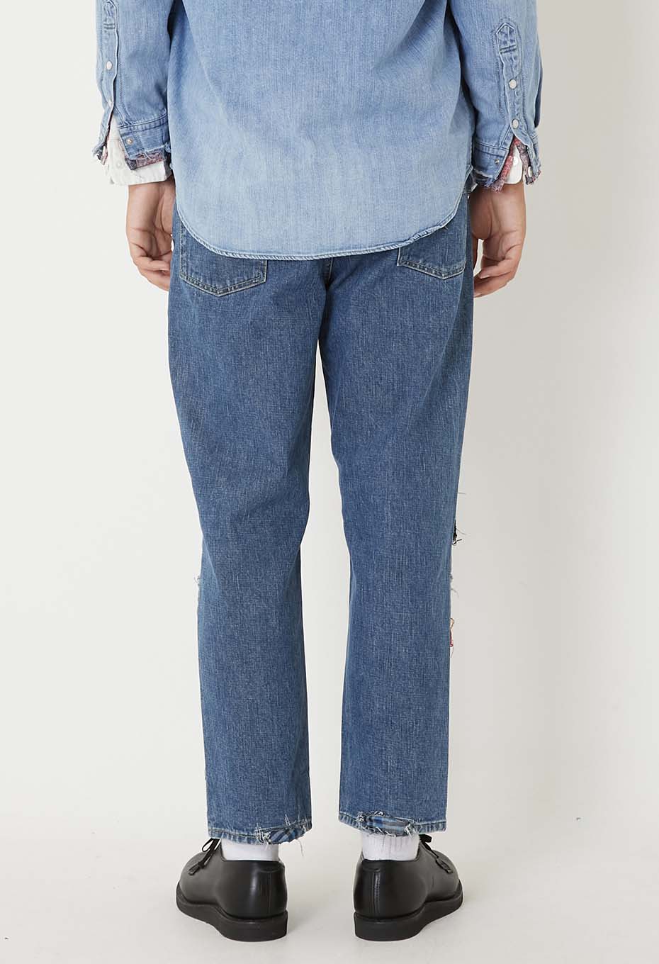 ランダムチェック パッチワーク ジーンズ | HOLLYWOOD RANCH MARKET