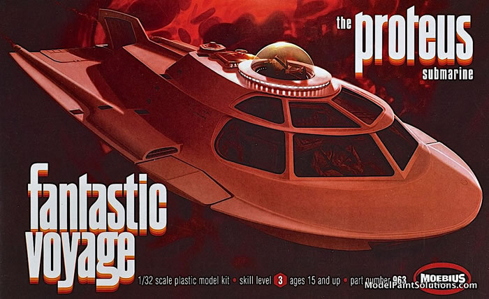 Moebius 1/32 Proteus Submarine from “Fantastic Voyage” Review by