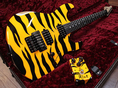 Suhr Limited Run Modern Antique 80's Shred Tiger Stripe Yellow w