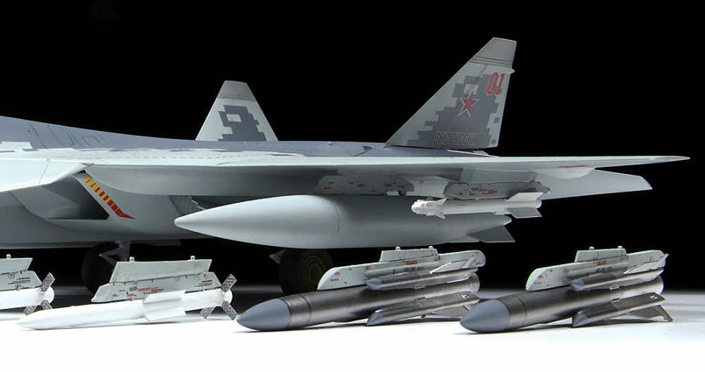 1/48 ミリタリーエアクラフト プラモデル ロシア 第5世代 戦闘機 Su-57