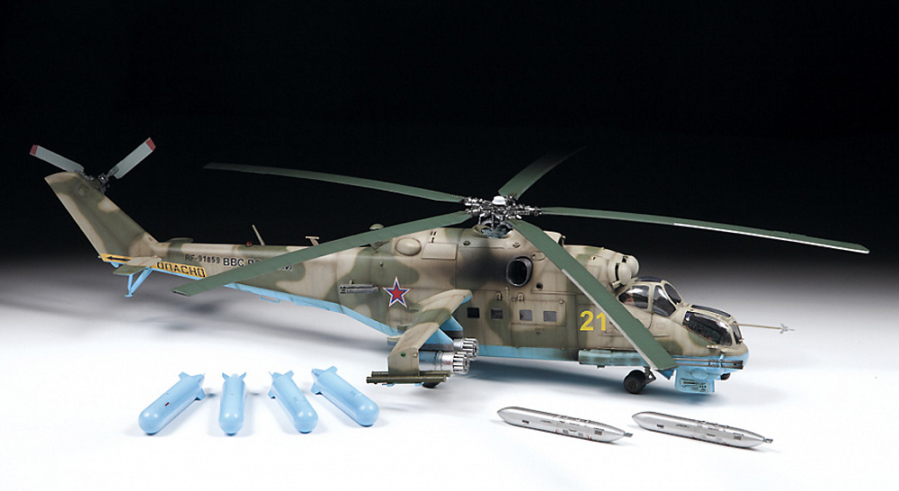 ズベズダ MIL Mi-24P ハインド ソビエト 攻撃ヘリコプター 1/48