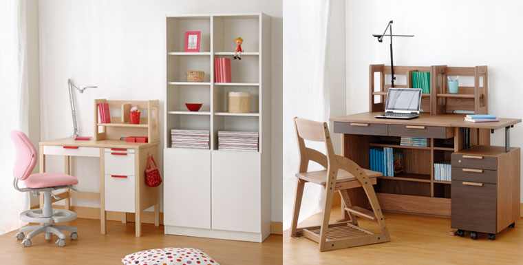 小島工芸のコンパクトでおしゃれな学習デスク「コジマ90（こじまきゅう