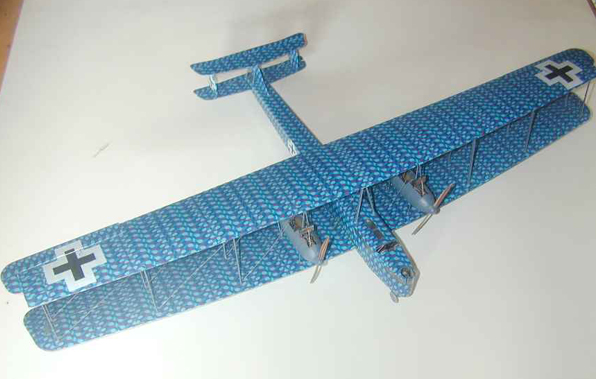 未組立プラモデルRODEN製 ツェッペリンStaaken R.VI 1/72 1/72