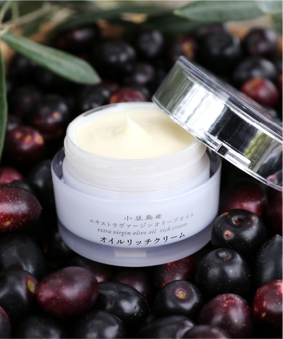 小豆島産エキストラヴァージンオリーブオイル オイルリッチクリーム