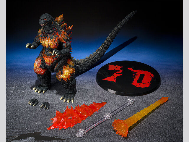 ゴジラ」70周年記念の文字も！「ゴジラ (1995)」闇夜に輝く瞳や体表の