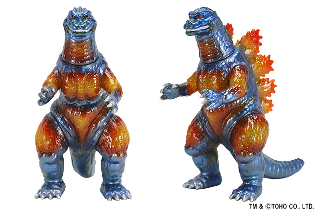 ラメを贅沢に使用して灼熱を表現！「バーニングゴジラ」数量限定ソフビ