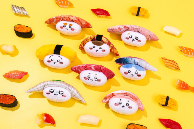 お寿司になっちゃった…「ちいかわ」より思わずお皿の上に並べたくなる