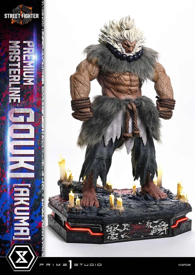 スト6』豪鬼が約26万円の超高級スタチューに！LEDで「天」が深紅の色に