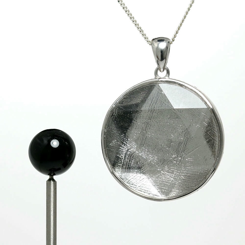 個別撮影/XLサイズ26-27mm]ギベオン隕石ヘキサゴンペンダントトップ