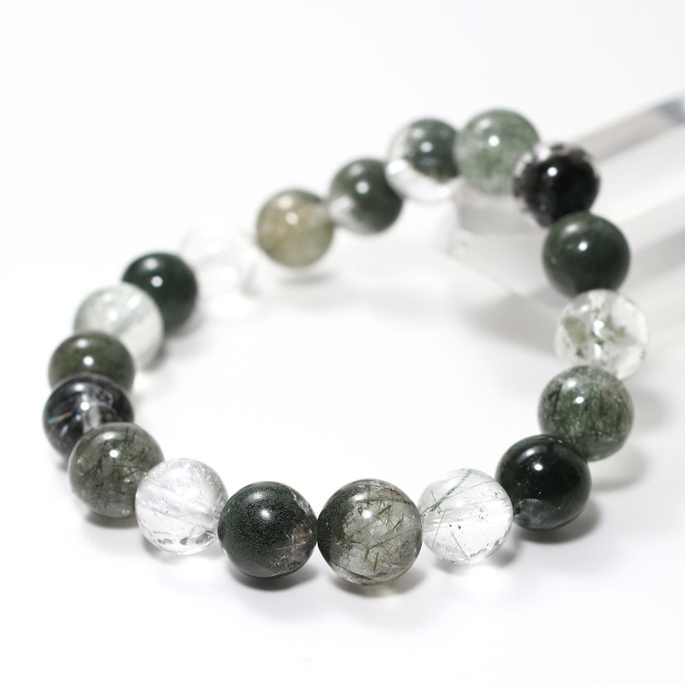 特選]ガネッシュヒマール産ヒマラヤ水晶ブレスレット（約12mm玉