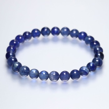 高品質]ブラックスターアクアマリンブレスレット（約9mm玉） - 埼玉県