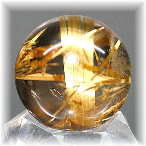 高品質]ゴールドルチルクォーツ丸玉/スフィア - 埼玉県吉川市の天然石