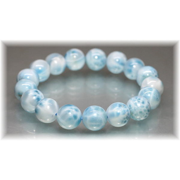 ラリマーブレスレット（約12mm玉） - 埼玉県吉川市の天然石専門店