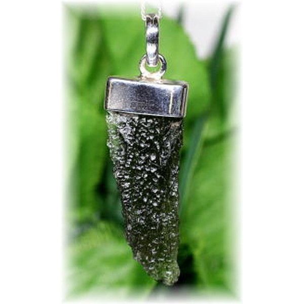 天然モルダバイト原石ペンダントトップ（シルバー925） - 埼玉県吉川市