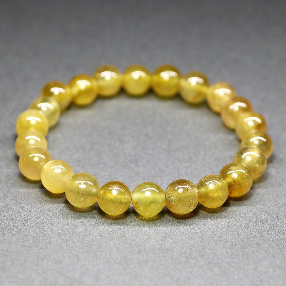 高品質]イエローサファイアブレスレット （約9mm玉） - 埼玉県吉川市の