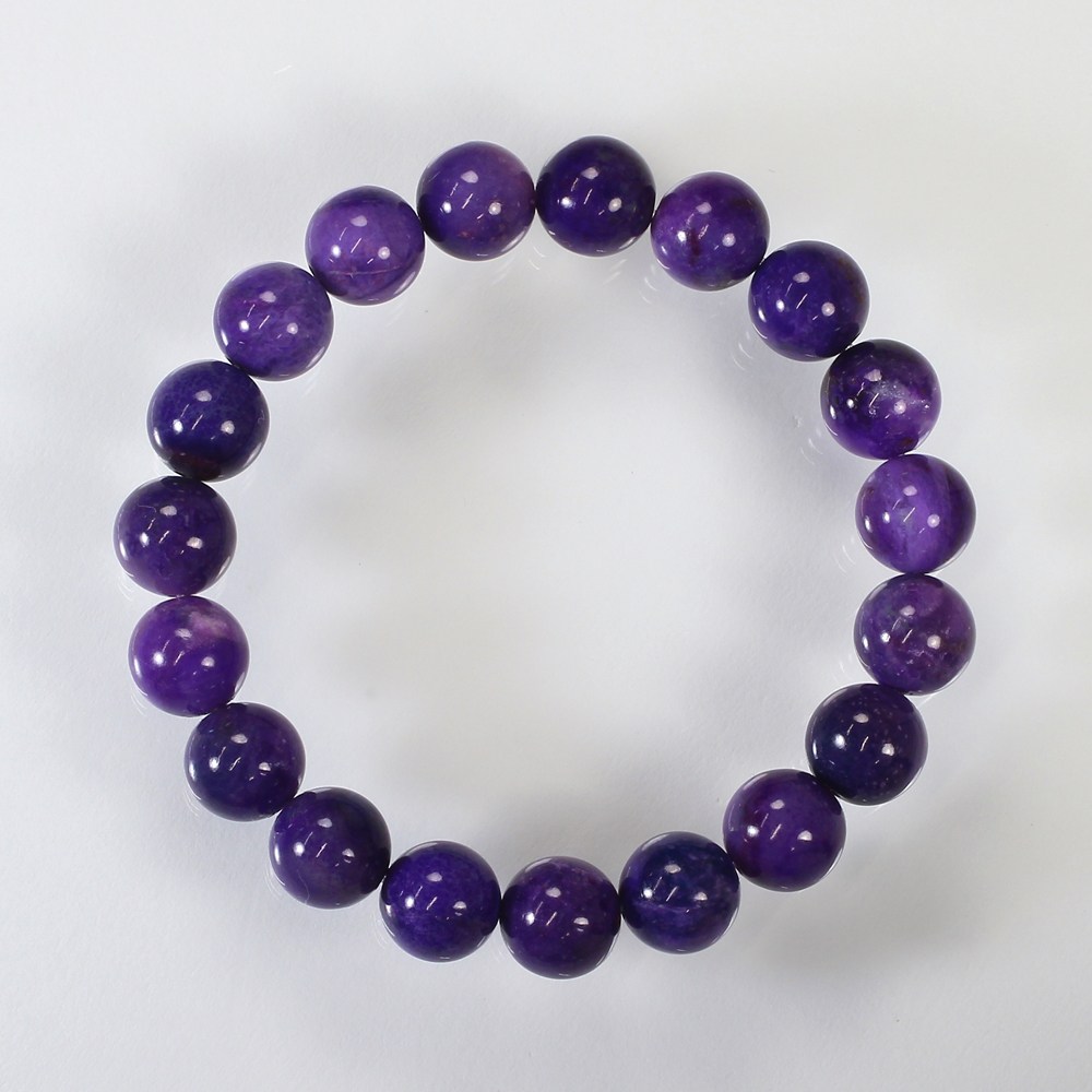 高品質++]スギライトブレスレット（約10mm玉・美しく統一された鮮やか