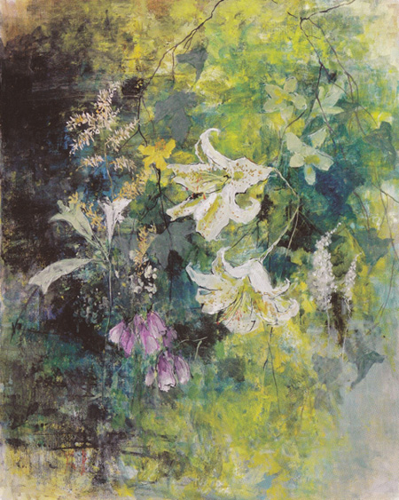 一枚の繪 -花紡ぎ、夢紡ぎ－ 第4回羽倉恭子 油絵展