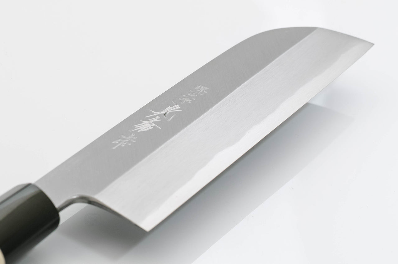 堺一文字光秀 白鋼 霞研 鎌薄刃包丁