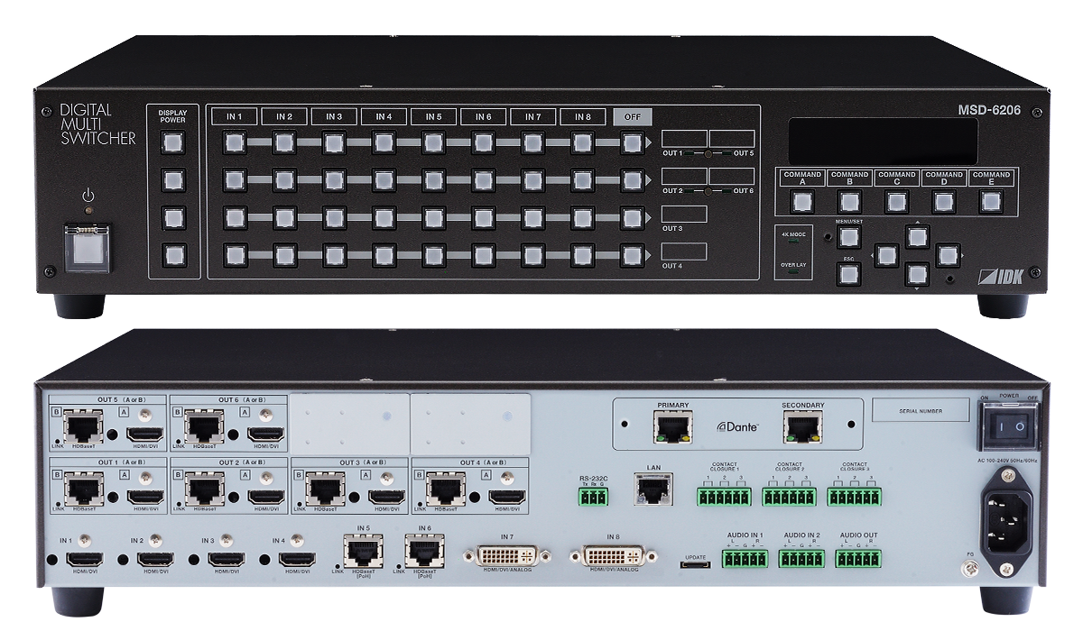 MSD-6206 デジタルマルチスイッチャー | 株式会社アイ・ディ・ケイ