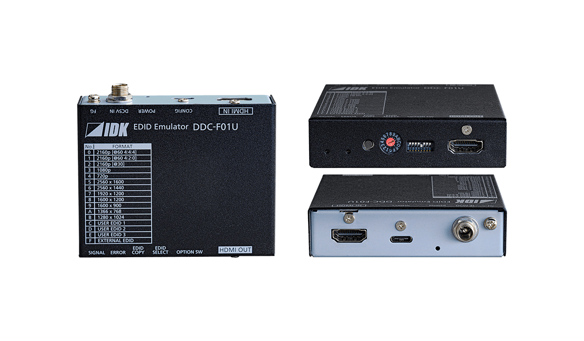 DDC-F01U 4K@60対応 HDMI EDIDエミュレーター | 株式会社アイ・ディ