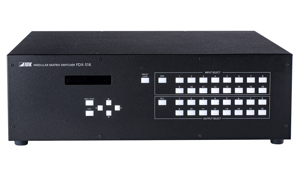 FDX-S16 4K@30対応 モジュラー型マトリクススイッチャー | 株式会社