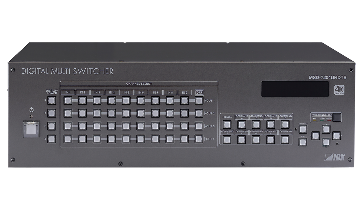MSD-7204UHD 4K@60対応 デジタルマルチスイッチャー | 株式会社アイ