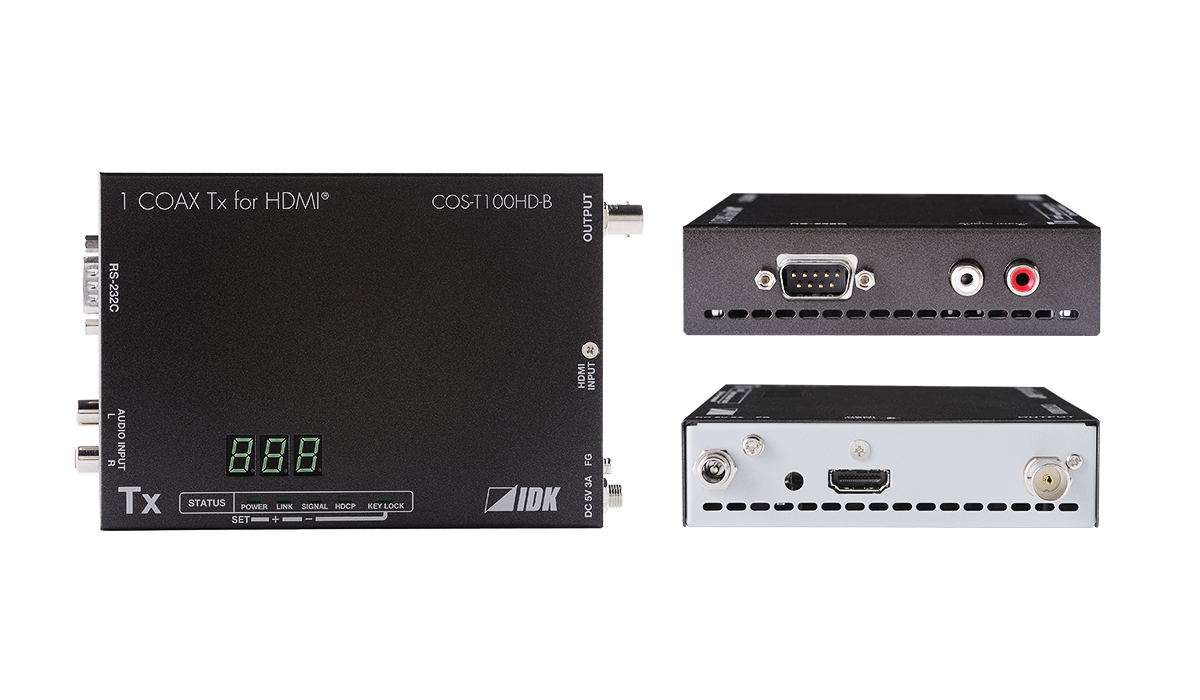 COS-T100HD-B HDMI同軸送信器 | 株式会社アイ・ディ・ケイ - ProAV